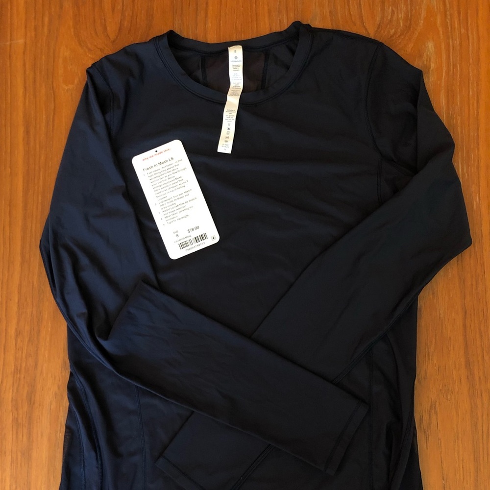Lululemon Fresh in Mesh Long Sleeve shirt